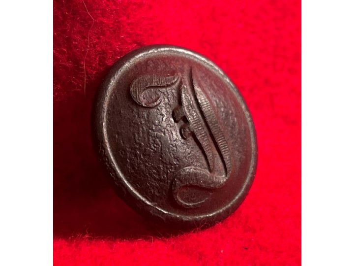 Confederate Infantry Coat Button - "Script I"