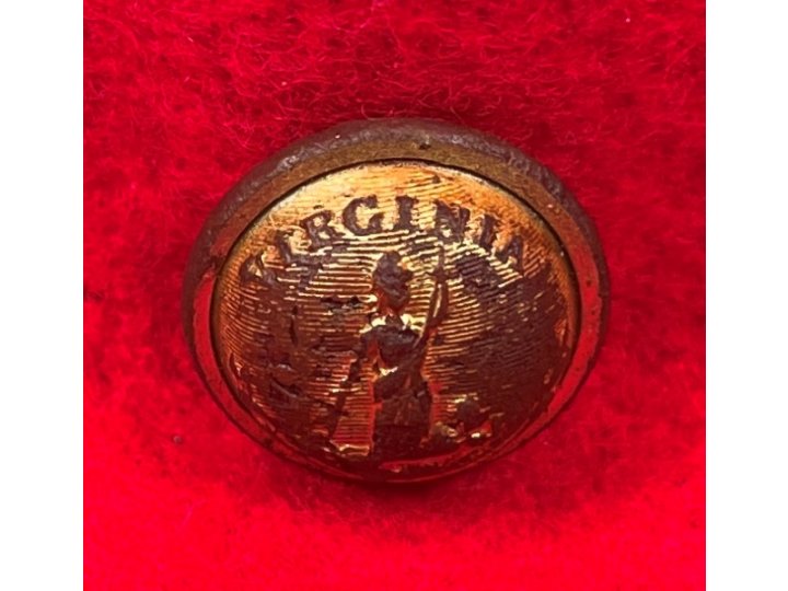 Virginia State Seal Staff Officer Cuff Button