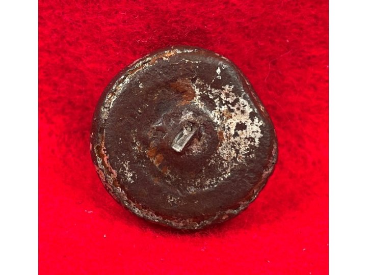 North Carolina State Seal Coat Button - Silvered 