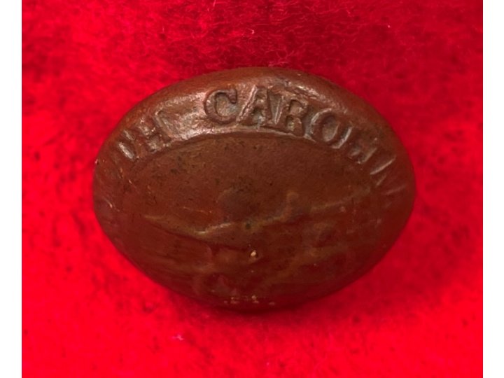 North Carolina State Seal Coat Button - Star in Channel