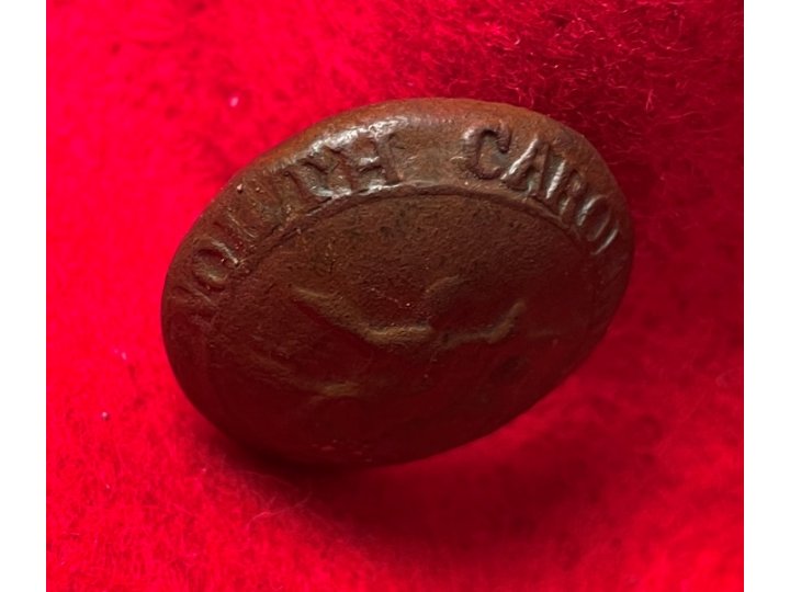 North Carolina State Seal Coat Button - Star in Channel
