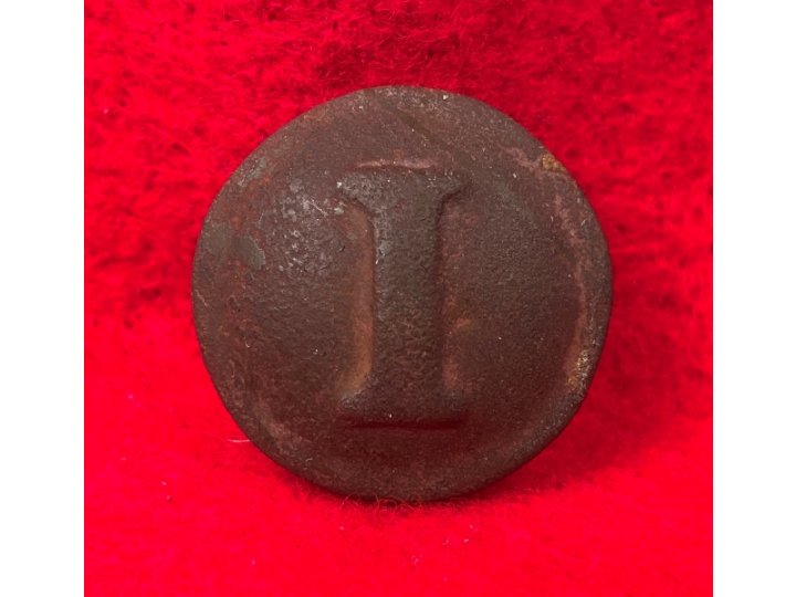 Confederate Infantry Coat Button - Block I - High Quality