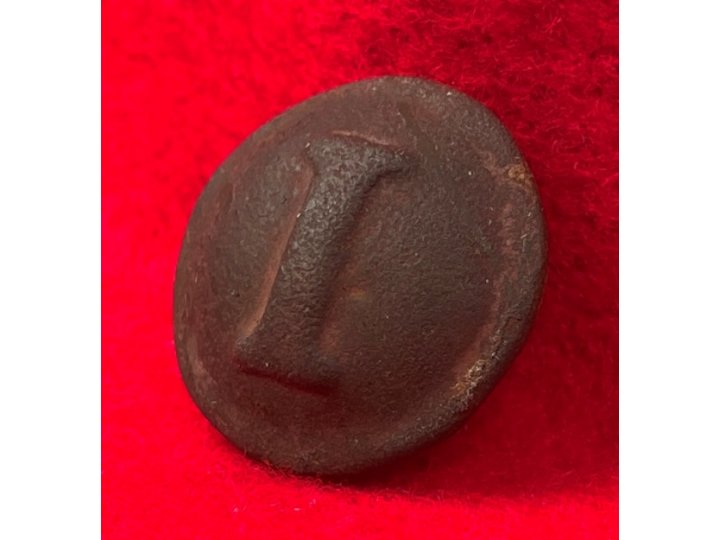 Confederate Infantry Coat Button - Block I - High Quality