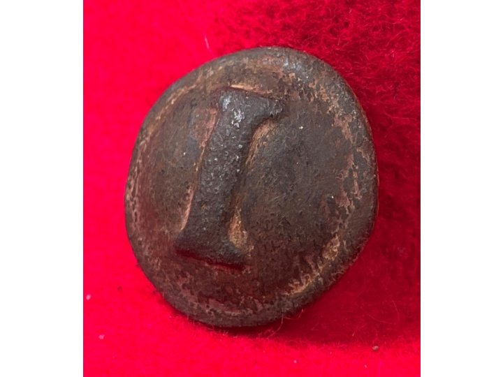 Confederate Infantry Coat Button - Block I