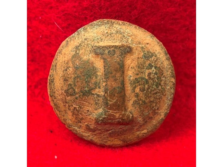 Confederate Infantry Coat Button - Block I