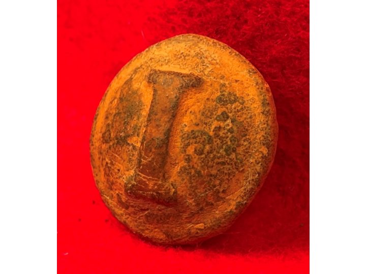 Confederate Infantry Coat Button - Block I