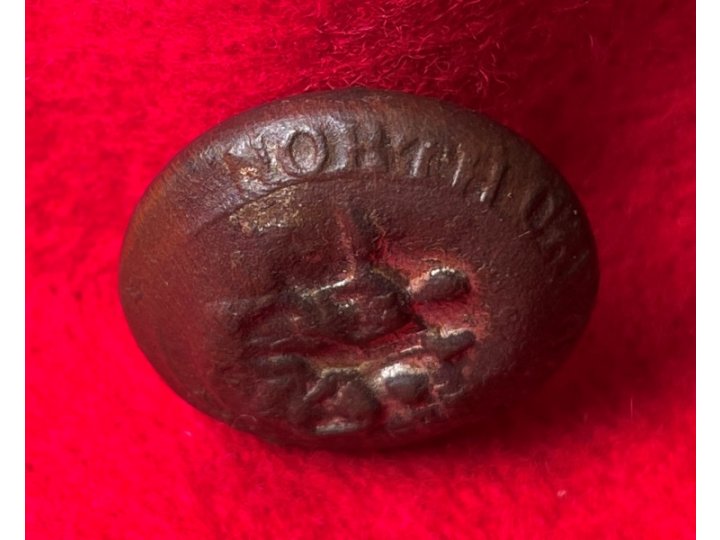 North Carolina State Seal Coat Button