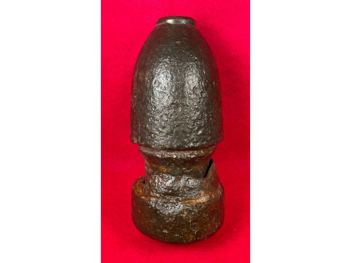 Federal 3-inch Hotchkiss Artillery Shell Nose with Percussion Fuze and Base Cup
