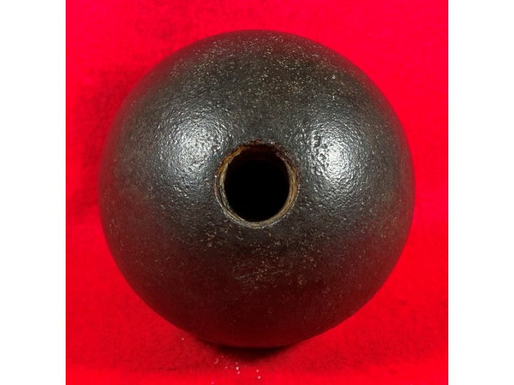 Confederate 12-Pounder Shell - Mounted on Stand