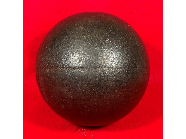 Confederate 12-Pounder Shell - Mounted on Stand