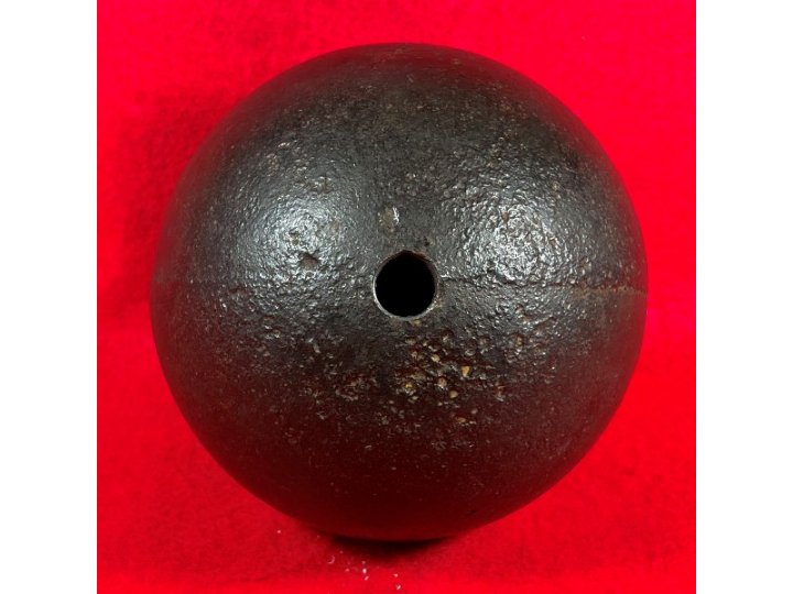 Confederate 12-Pounder Shell - Mounted on Stand