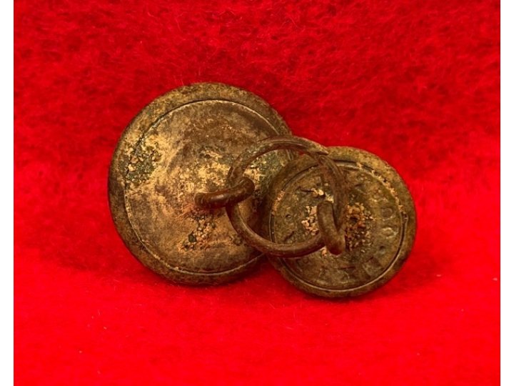 General Service Eagle Button and Navy Button on Same Bachelor Ring 