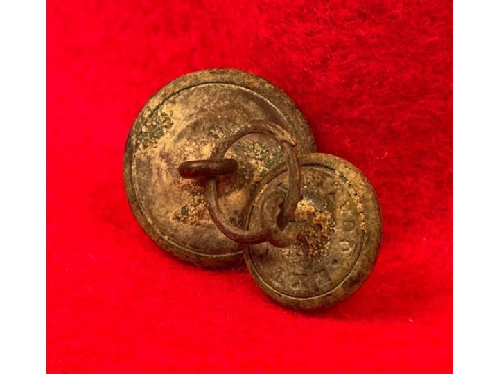 General Service Eagle Button and Navy Button on Same Bachelor Ring 