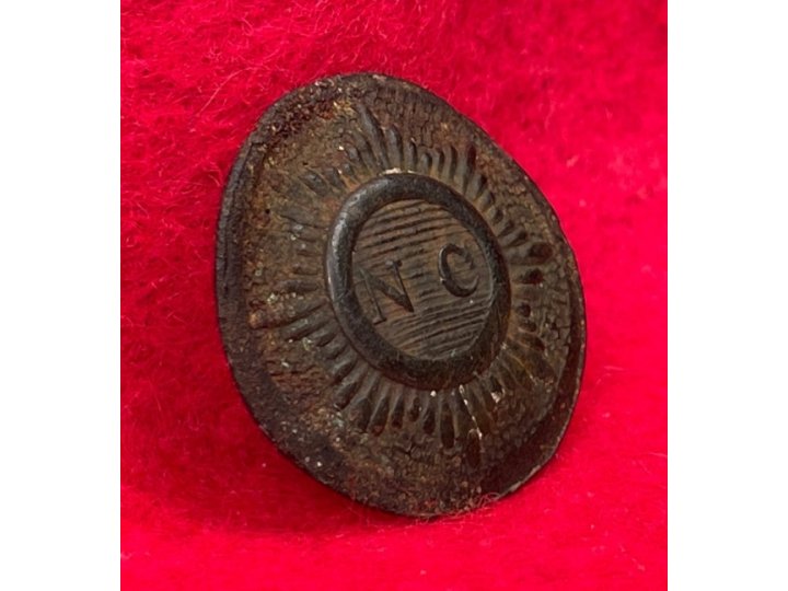 North Carolina "Sunburst" Coat Button - Shank Present