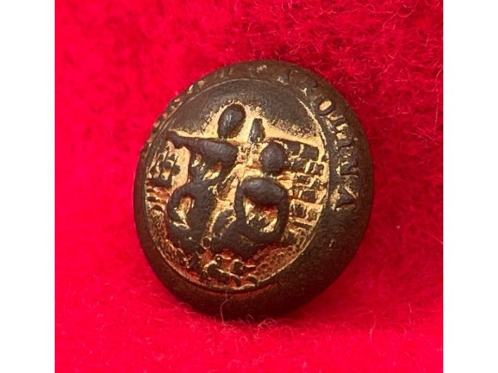North Carolina State Seal Button - Rare Unusual 15.5 mm Size