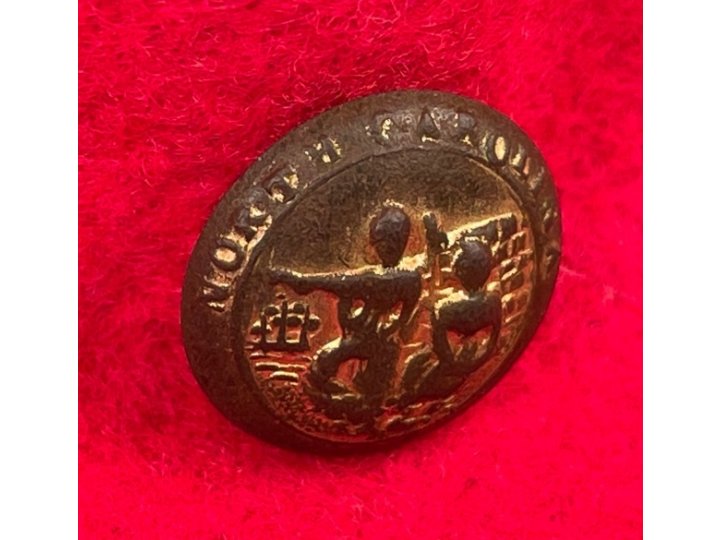 North Carolina State Seal Button - Rare Unusual 15.5 mm Size