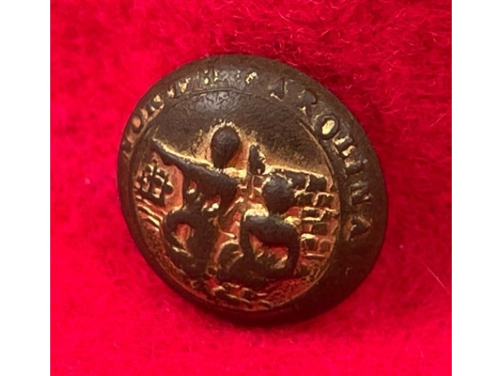 North Carolina State Seal Button - Rare Unusual 15.5 mm Size