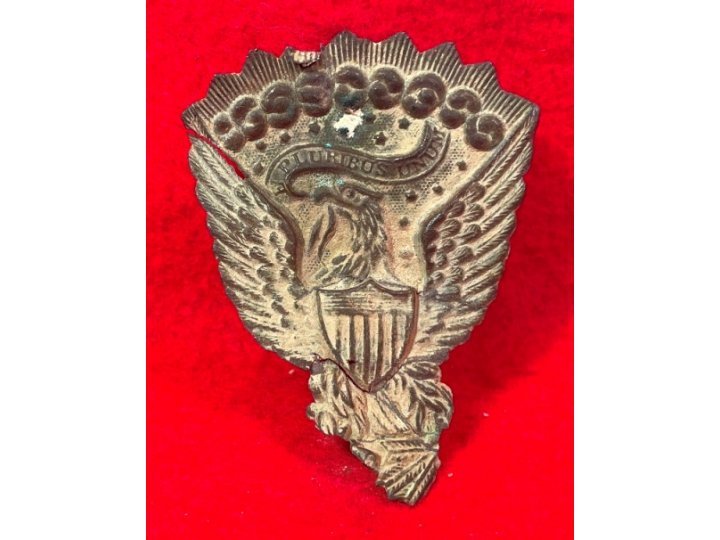 Federal "Jeff Davis" Hat Plate