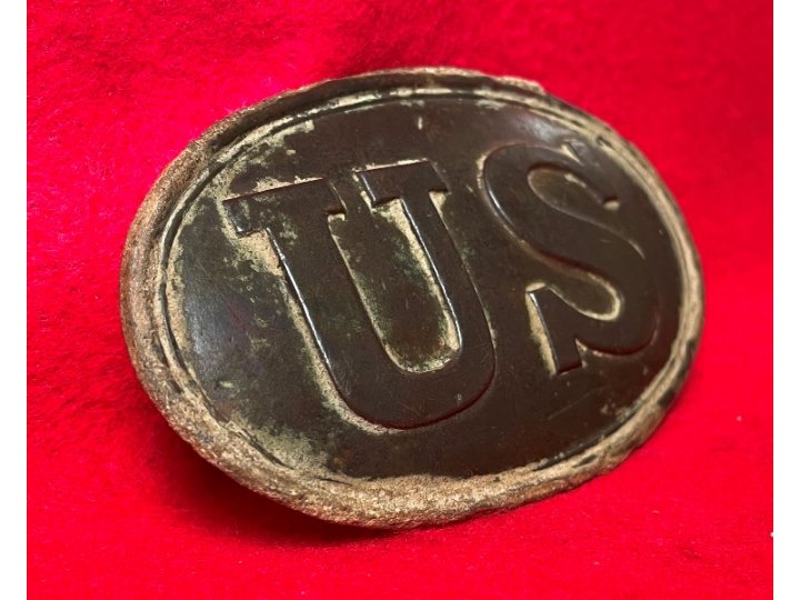 US Belt Buckle - Personalized with Carved Initials & Company