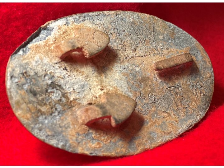 US Belt Buckle - Personalized with Carved Initials & Company