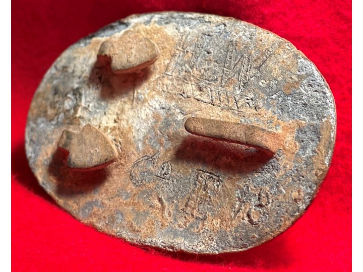 US Belt Buckle - Personalized with Carved Initials & Company