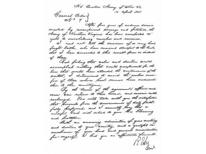 The Appomattox Paroles April 9-15, 1865