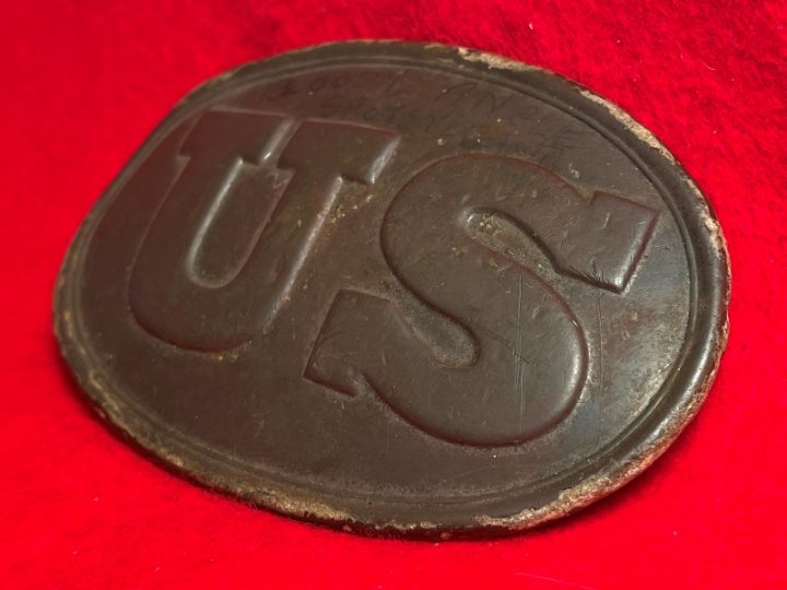 US Belt Buckle - Belt Leather Piece - Bloody Angle 