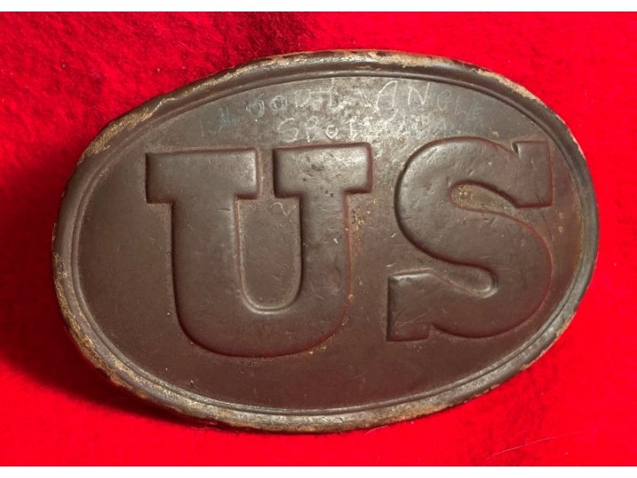 US Belt Buckle - Belt Leather Piece - Bloody Angle 