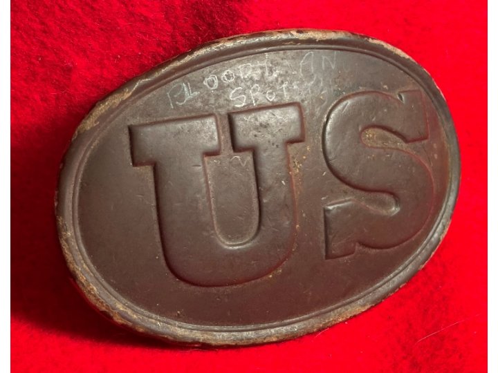 US Belt Buckle - Belt Leather Piece - Bloody Angle 