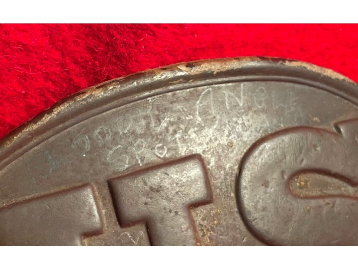 US Belt Buckle - Belt Leather Piece - Bloody Angle 