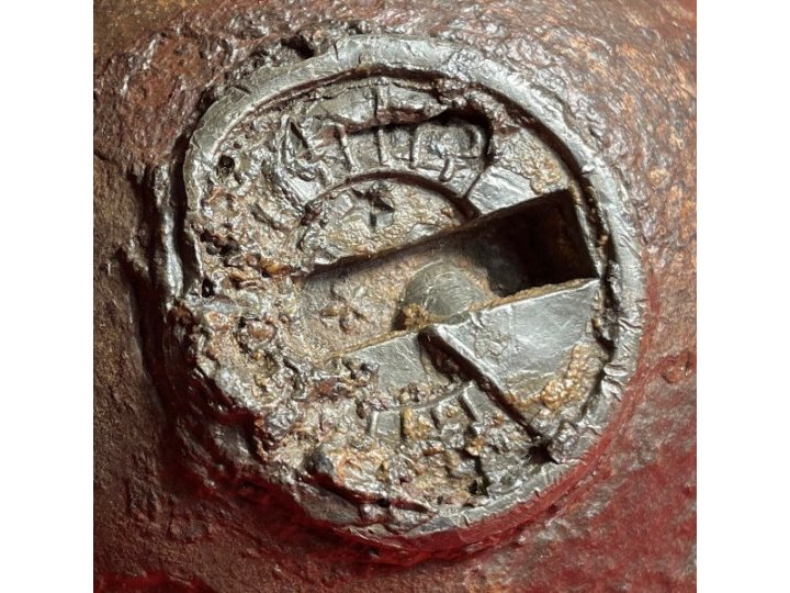 Federal 12-Pounder Case-Shot with Bormann Time Fuze with Star & Asterisk
