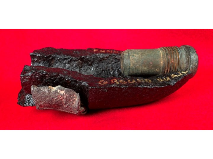 3-inch Hotchkiss Common Shell Ground Burst with Hotchkiss Percussion Fuze