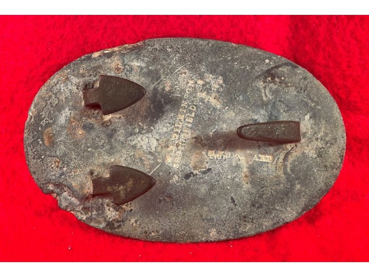 US Waist Belt Buckle - Marked W. H. Wilkinson / Springfield / T. J. Shepard