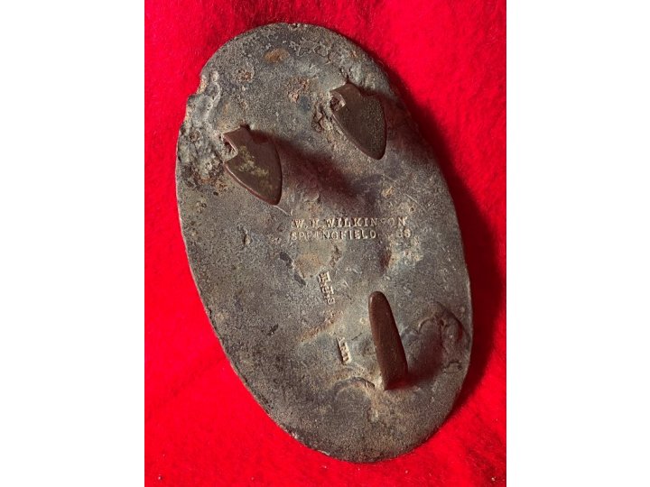 US Waist Belt Buckle - Marked W. H. Wilkinson / Springfield / T. J. Shepard