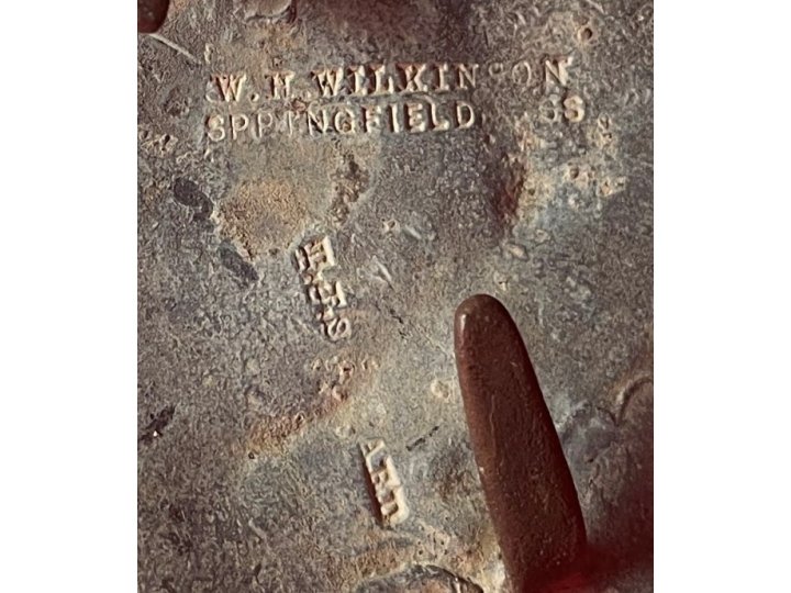 US Waist Belt Buckle - Marked W. H. Wilkinson / Springfield / T. J. Shepard