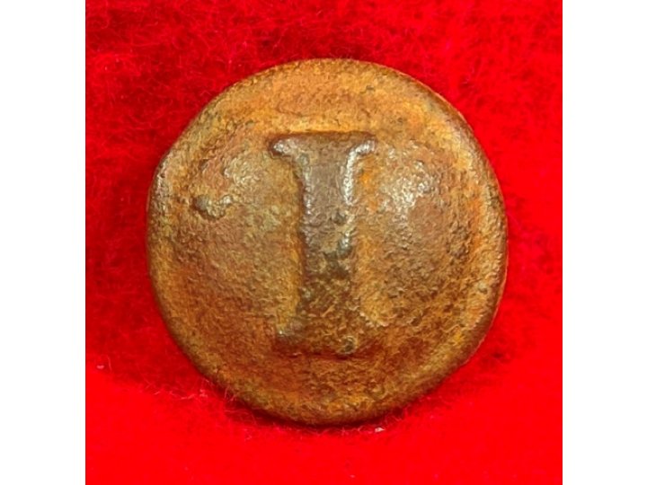 Confederate Infantry Coat Button - Block "I" - Front Only