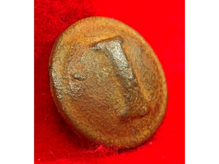Confederate Infantry Coat Button - Block "I" - Front Only