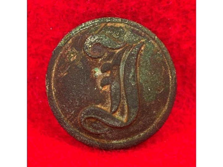 Confederate Infantry Coat Button - Script "I"