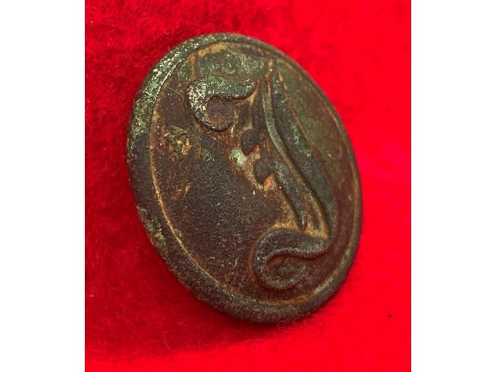 Confederate Infantry Coat Button - Script "I"