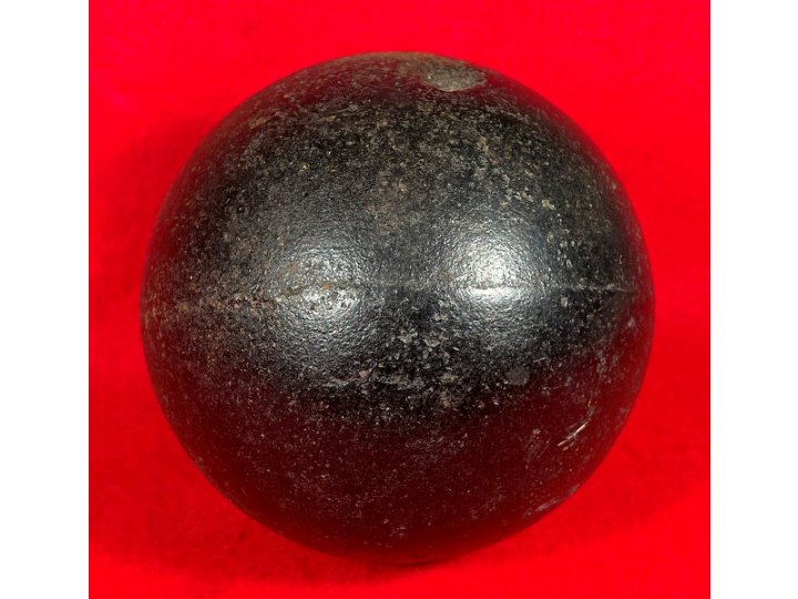 Confederate 12 Pounder Shell Cannonball - Polygonal Cavity