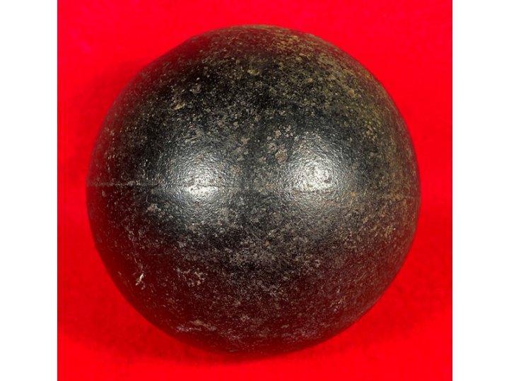 Confederate 12 Pounder Shell Cannonball - Polygonal Cavity