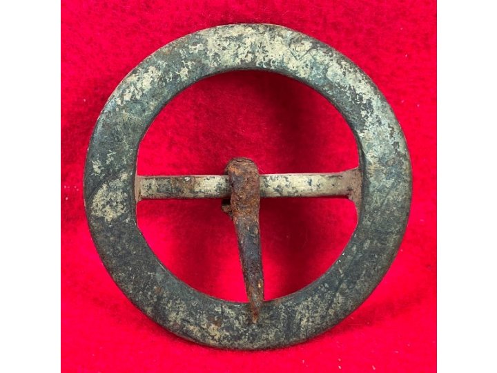 Cast Brass Round Buckle - Totopotomoy, VA 