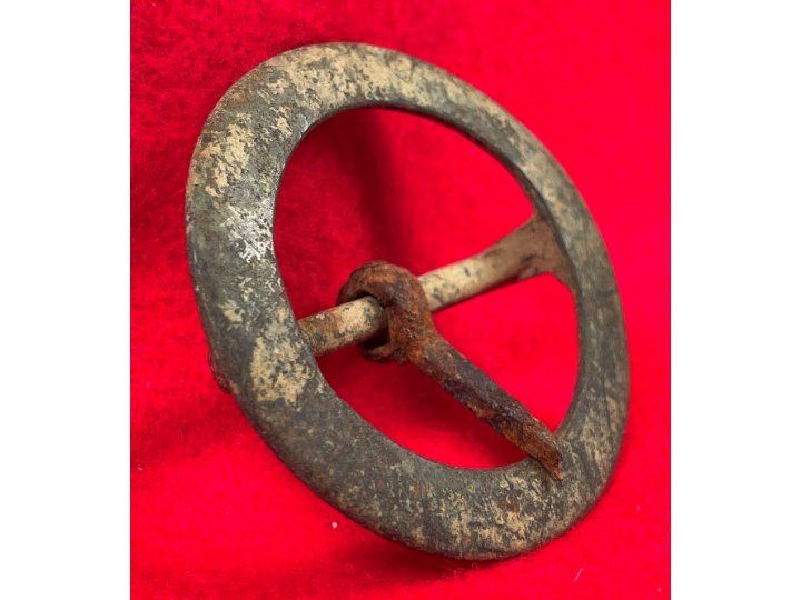 Cast Brass Round Buckle - Totopotomoy, VA 