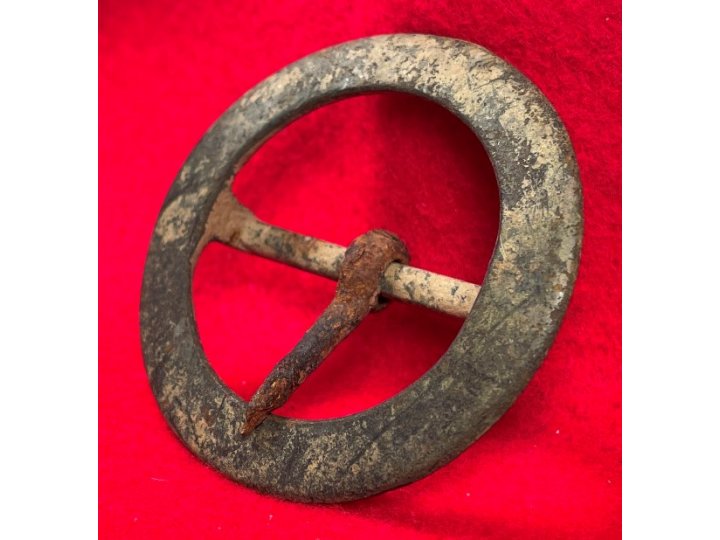 Cast Brass Round Buckle - Totopotomoy, VA 