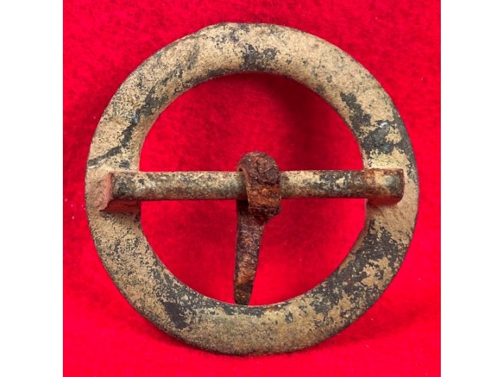 Cast Brass Round Buckle - Totopotomoy, VA 