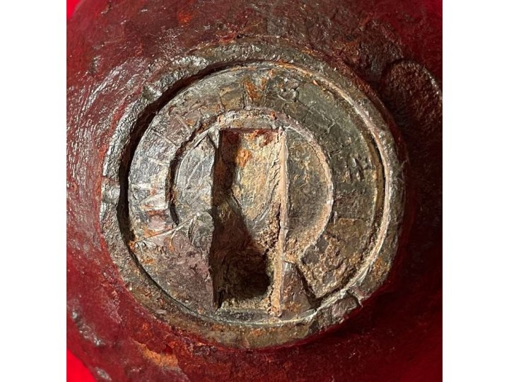 Federal 6-Pounder Case-Shot Shell with Unpunched Bormann Time Fuze