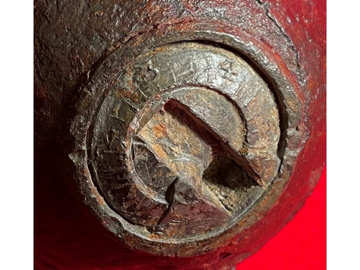 Federal 6-Pounder Case-Shot Shell with Unpunched Bormann Time Fuze