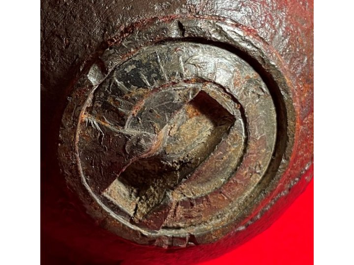 Federal 6-Pounder Case-Shot Shell with Unpunched Bormann Time Fuze