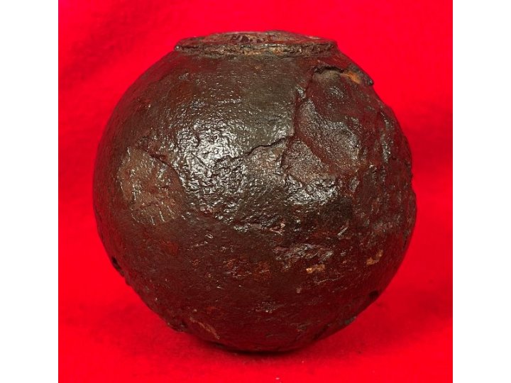 Federal 6-Pounder Case-Shot Shell with Unpunched Bormann Time Fuze