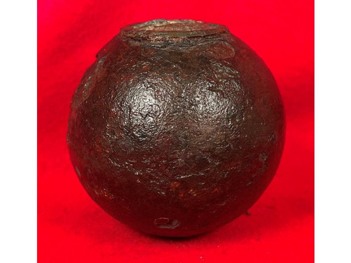 Federal 6-Pounder Case-Shot Shell with Unpunched Bormann Time Fuze